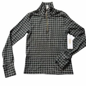 RHONE Houndstooth Seamless Jacket - Black and Gray